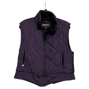 Marmot Purple Quilted Vest Outerwear Sz: Lrg